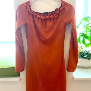 Off the shoulder mini dress